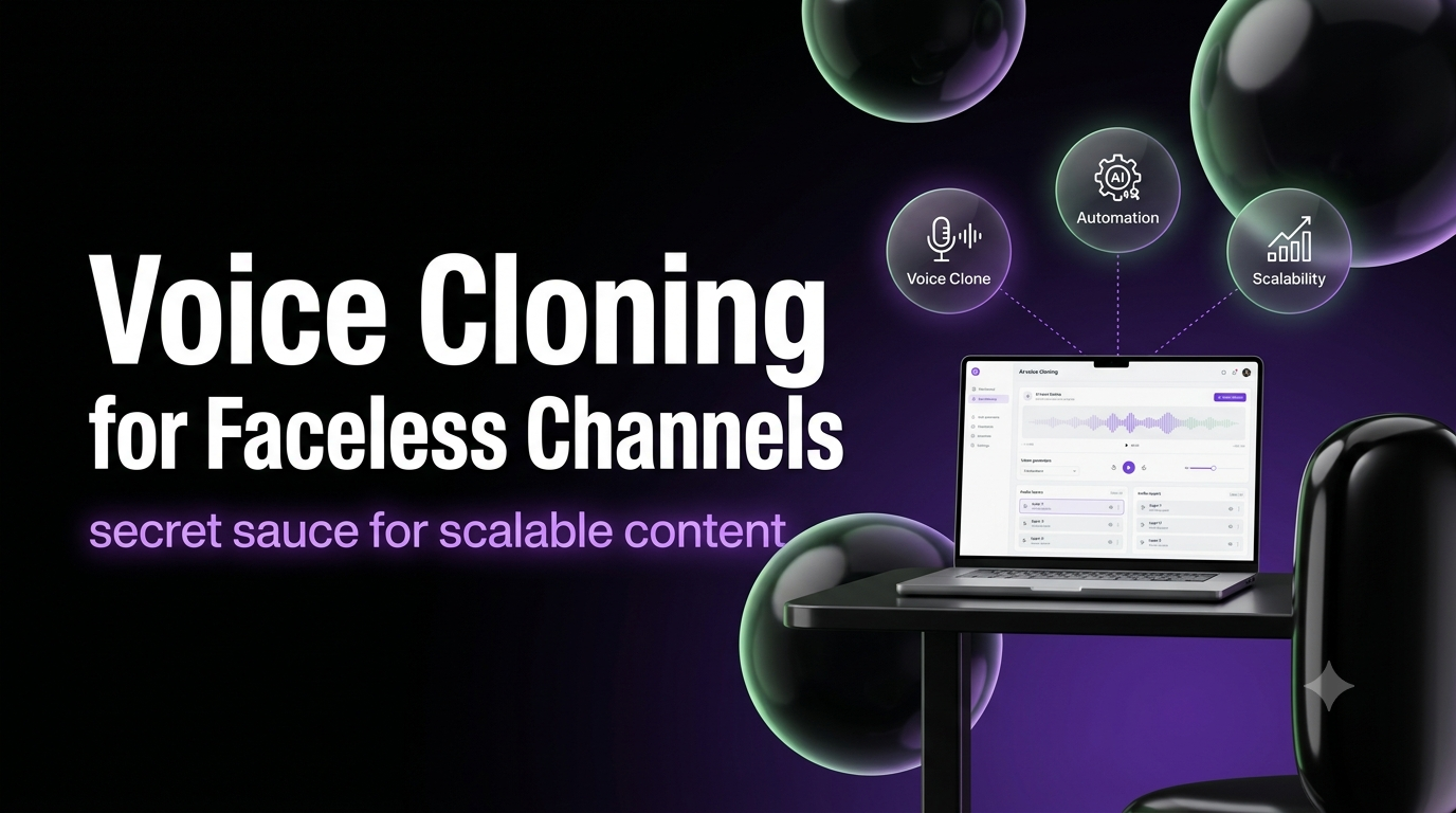 Voice Cloning for Faceless Channels: The Secret Sauce for Scalable Content